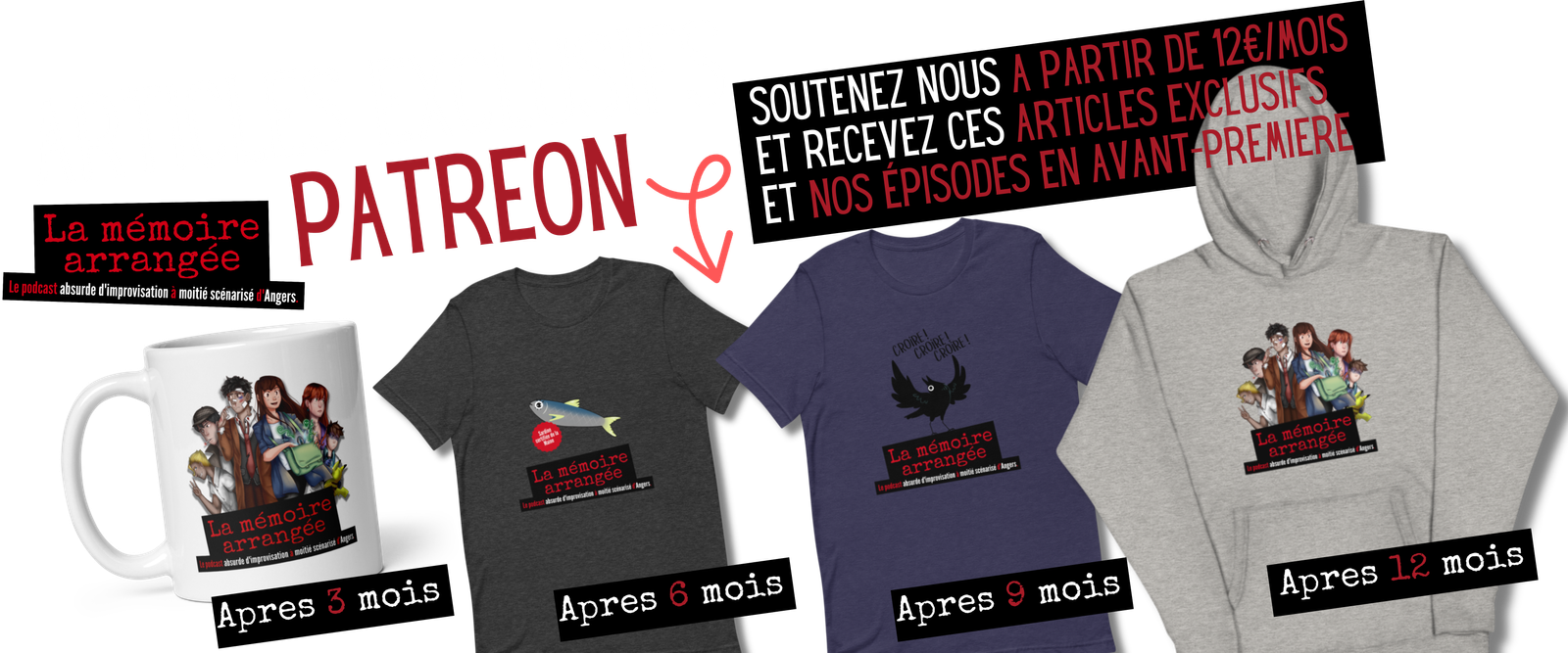 Articles exclusifs La Mémoire Arrangée, disponible seulement sur Patreon.